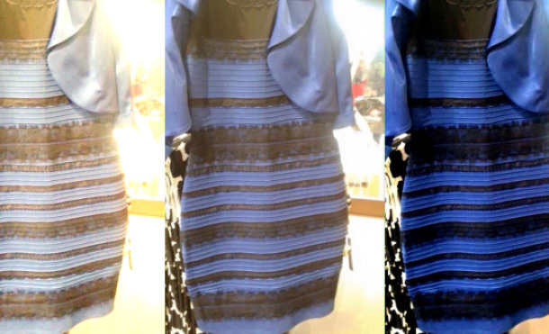 vestido Azul y Negro o Dorado y Blanco