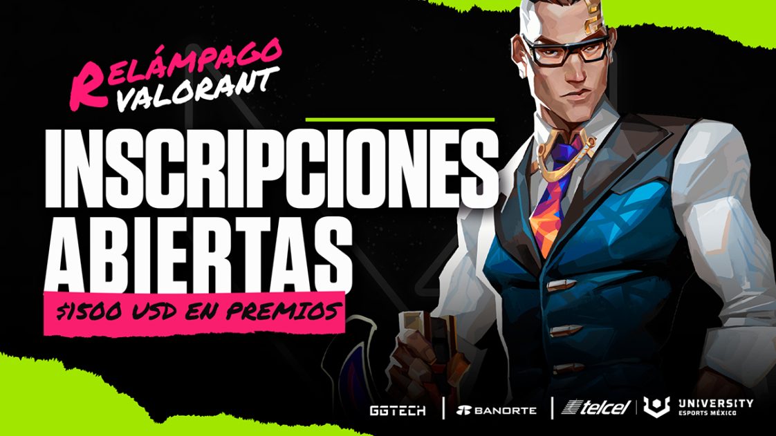 Registros abiertos para el Torneo Relámpago de VALORANT de Telcel