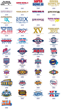 Logos del Super Bowl