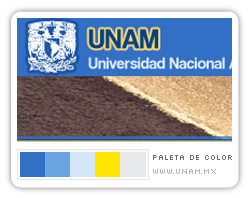 Paleta de color UNAM