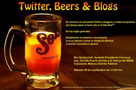 Twitter, beers and blogs