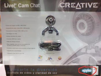 Webcam de Creative funciona con Spyke