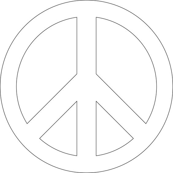 Stencil simbolo de la paz