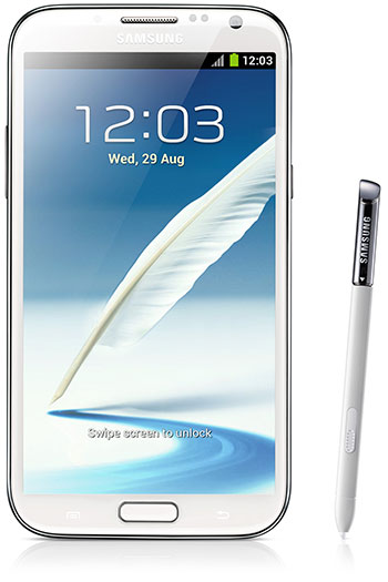 Tableta Galaxy note II de Samsung