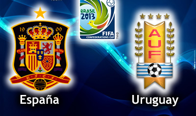 españa vs uruguay, copa confederaciones 2013