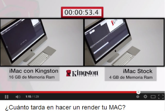 ¿Cuánto tarda en hacer un render tu MAC?