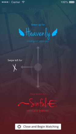 "Heavenly Sinful" - App para ir al grano ¿Buscas pareja o divertirte por una noche?