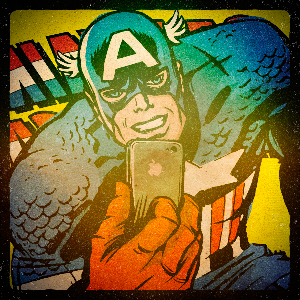 Superhero Selfies Capitan America