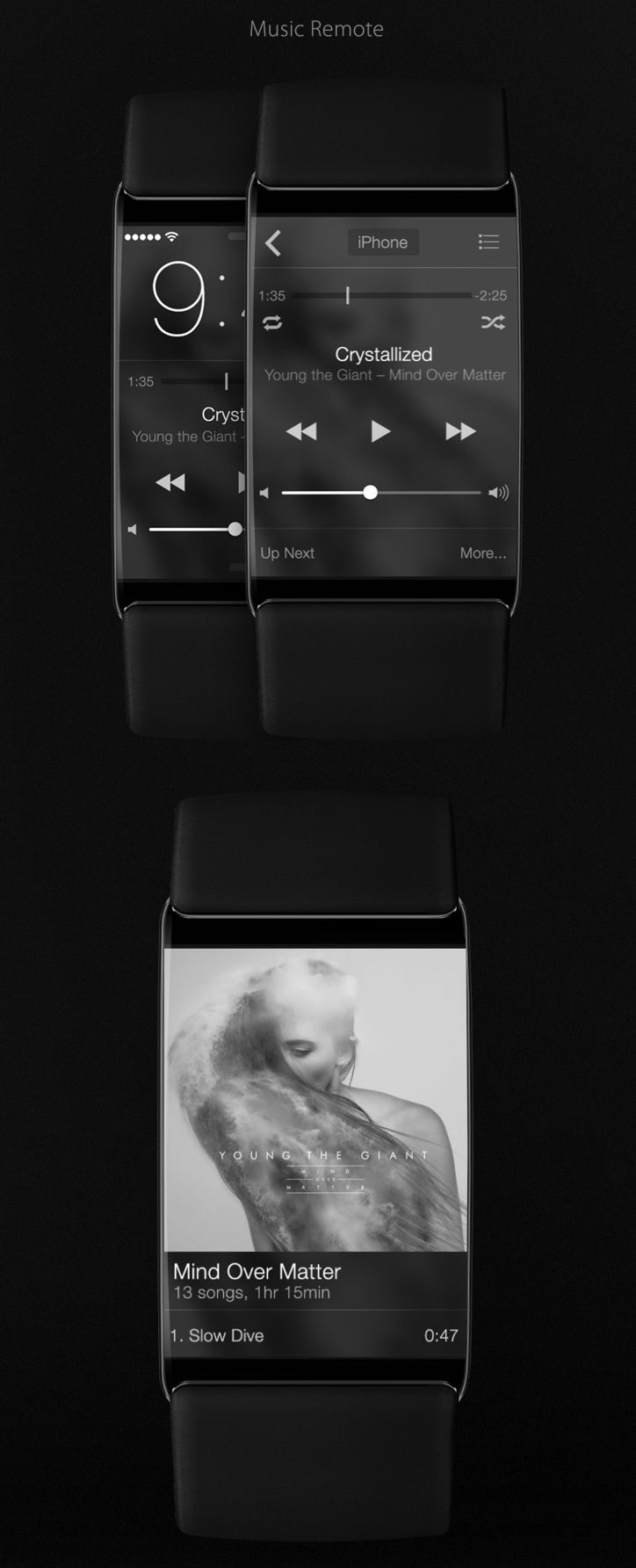 apple iwatch concept music remote