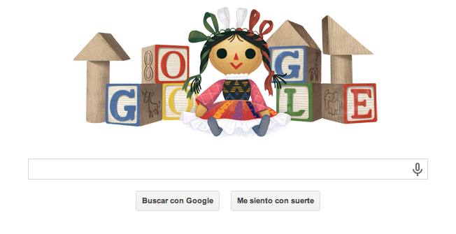 Google celbra el día el niño con un Doodle