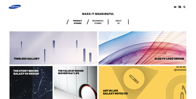 Samsung abre sitio web dedicado al diseño