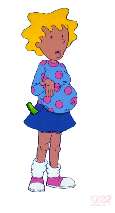 Caricaturas embarazadas de Tom Sence