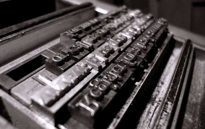 old movable type