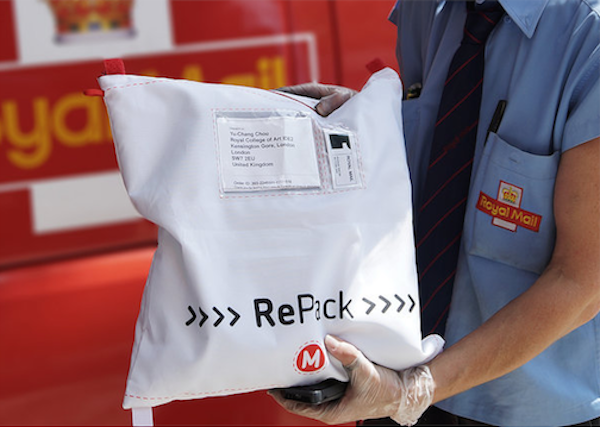 RePack sistema de embalaje reciclable para compras en línea