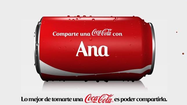 ¿Una Coca-Cola con tu nombre?
