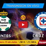 Santos vs Cruz Azul en vivo, 21:30 hrs. Jornada 2, Apertura 2014