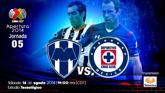 Monterrey vs Cruz Azul en vivo - Jornada 5, Apertura 2014