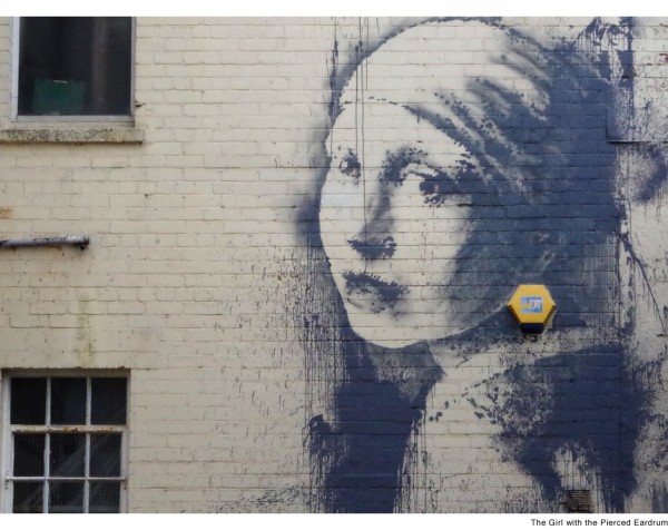La chica del piercing en la oreja, nuevo mural de Banksy