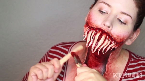 Como crear una boca aterradora para Halloween | Tutorial