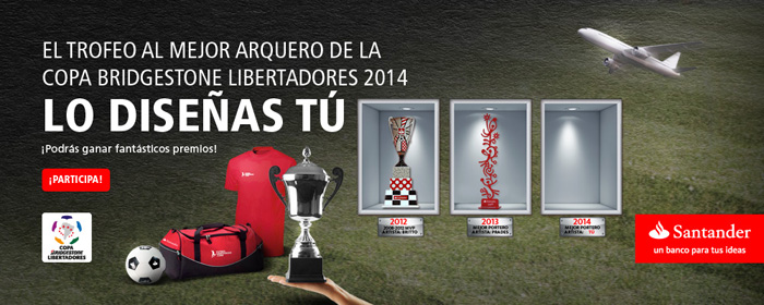 Diseña el Trofeo al mejor arquero de la Copa Libertadores