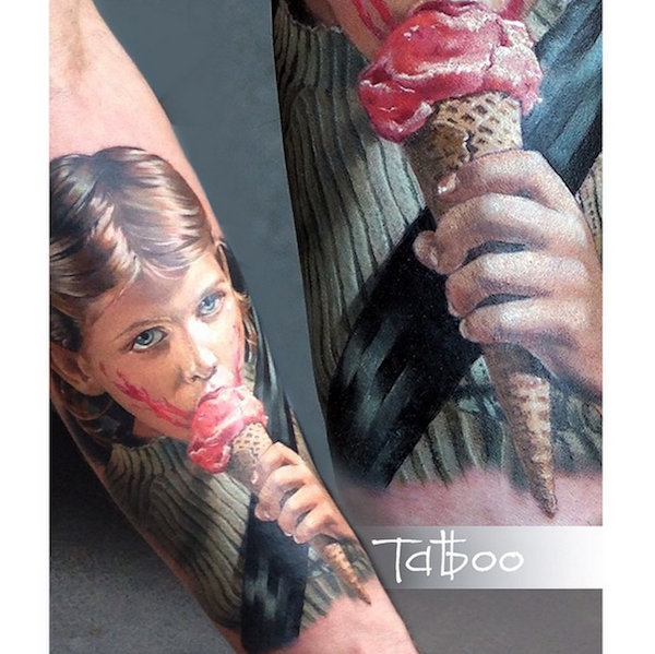 Tatuajes hiperrealistas de Valentina Ryabova