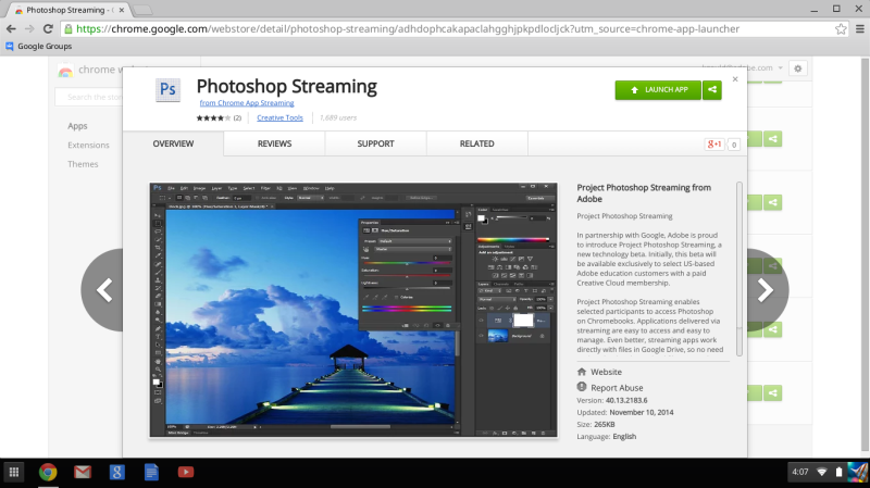 Project Photoshop Streaming 