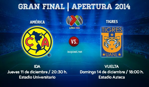 América vs Tigres | Horarios y fechas para la final de la Liga MX 2014