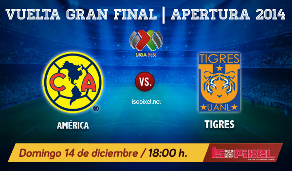 Final América vs Tigres en vivo, Apertura MX 2014, Vuelta