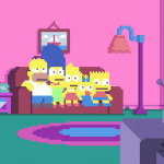 Homenaje en pixel art a Los Simpsons se convierte en apertura oficial del show