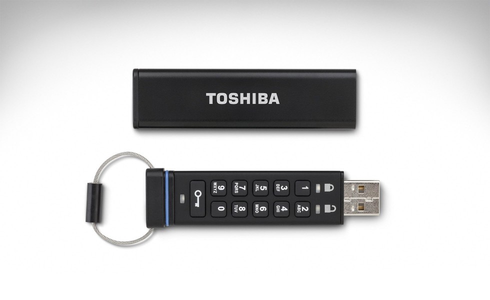 Toshiba Encrypted USB Flash Drive, con grado de protección militar