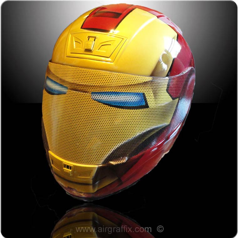 AirGraffix Superheroes | Increíbles cascos de motocicleta | Isopixel