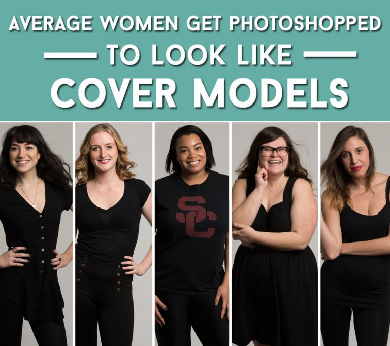 ¿Qué pasa cuando mujeres comunes se photoshopean para parecer modelos de revistas?