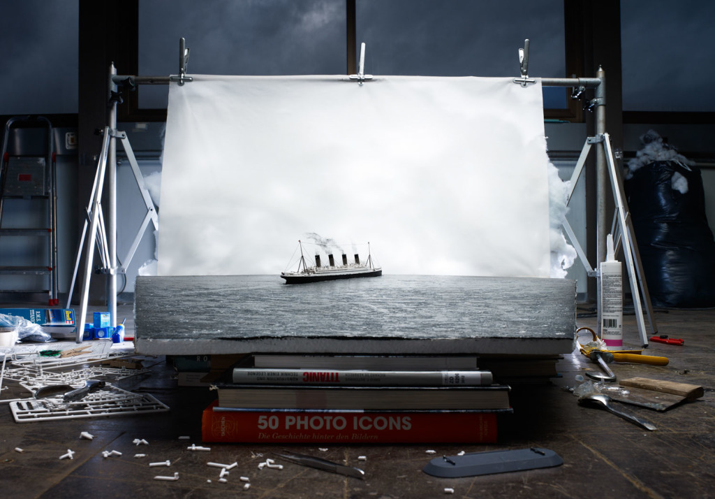 Making of “La última foto del Titanic a flote”.