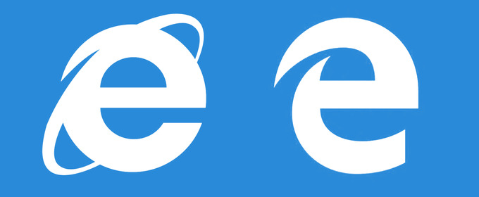 Logo Microsoft Edge vs Logo IExplorer
