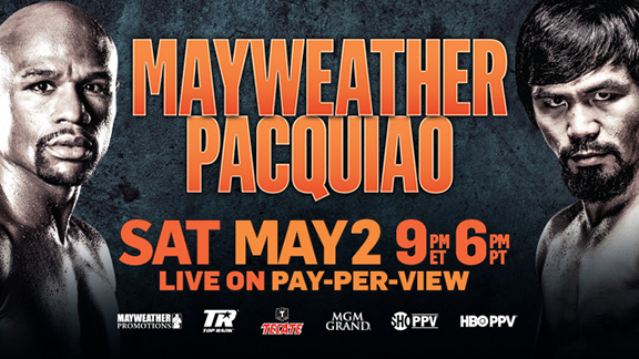 Poster Mayweather vs Paquiao