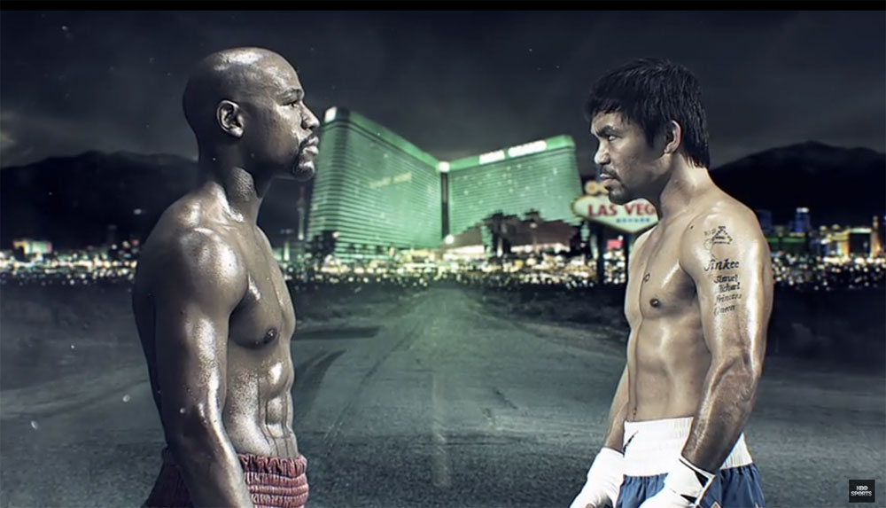 Promo oficial de la pelea del siglo entre Mayweather vs Pacquiao