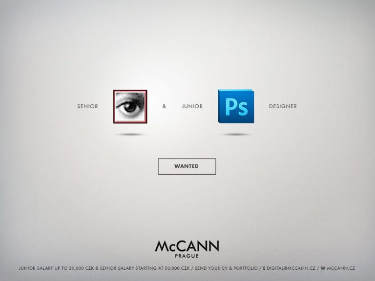 McCann Praga: Busca diseñador usando Photoshop