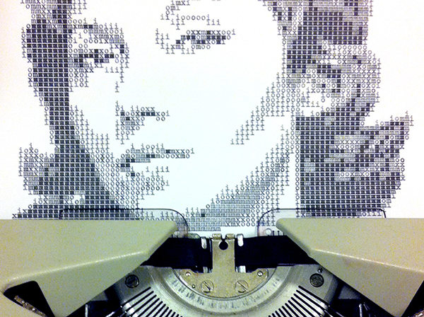 Typewritten Portraits | Hermosos retratos creados con una vieja máquina de escribir
