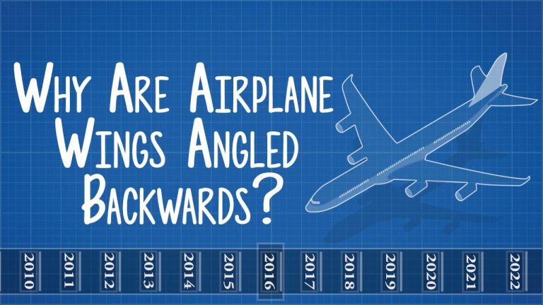 ¿Por qué las alas de los aviones están en ángulo hacia atrás?