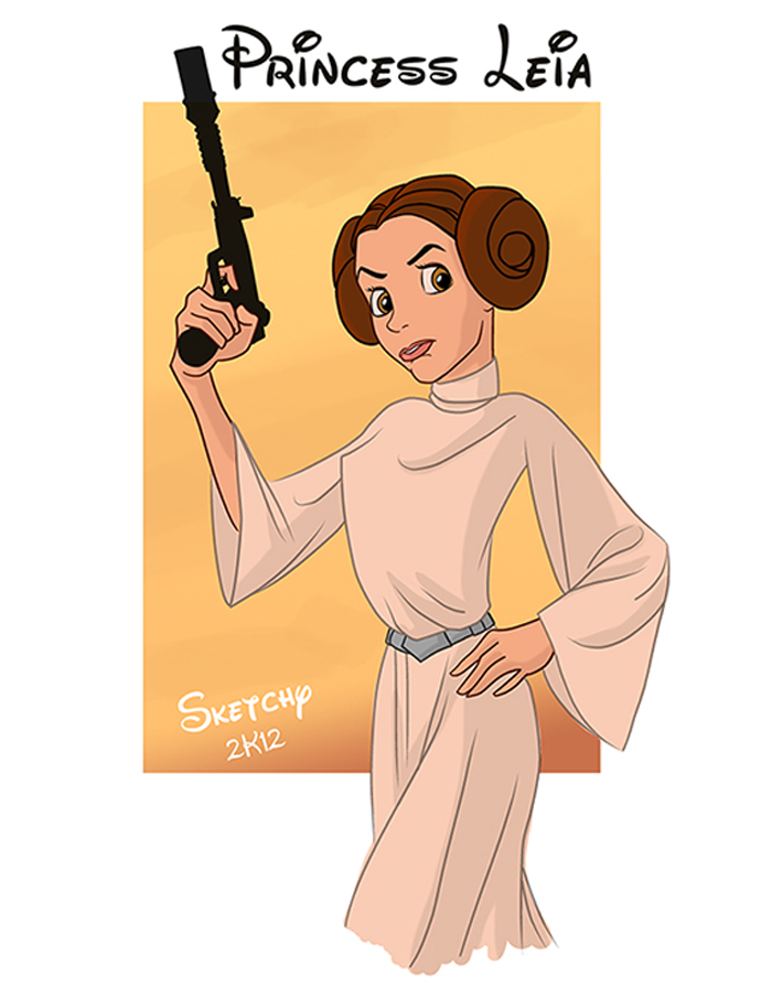 Disney Princess Leia por sketchy mcdraw pants.