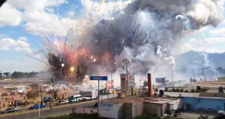 Explosión en Mercado San pablito, Tultepec, Edomex