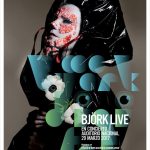 Poster oficial del concierto en México de Björk