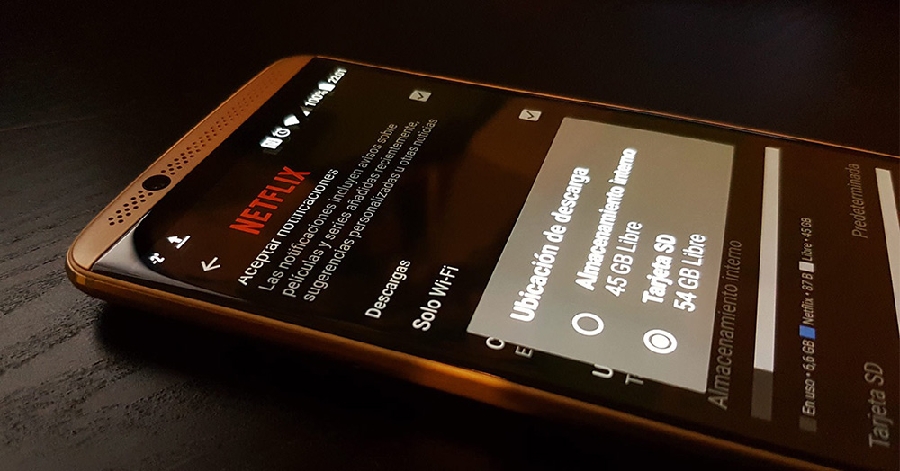 Netflix ya permite descargar contenido offline en tarjetas SD