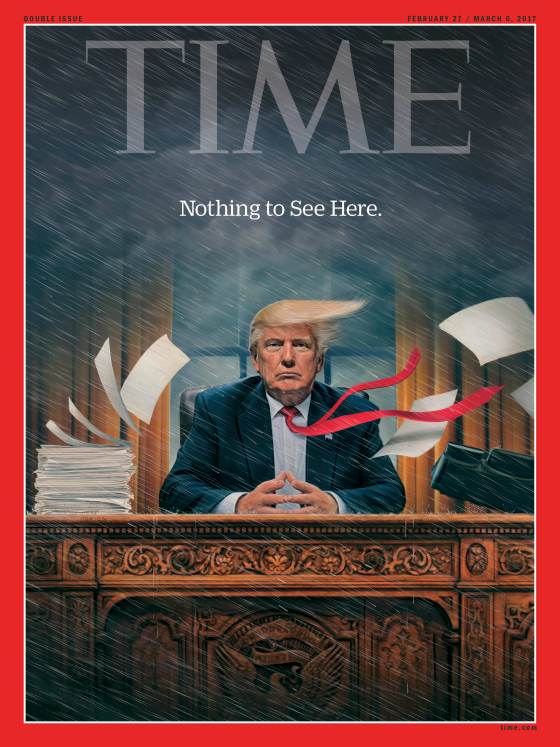 Esta es la portada del Caos de Donald Trump en la revista Time