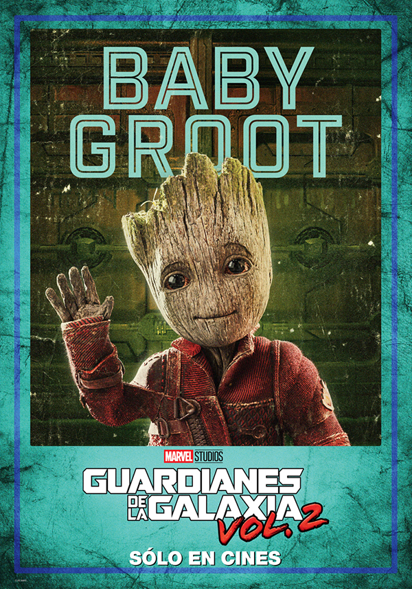 Guardianes de la Galaxia Vol. 2, character poster Baby Groot