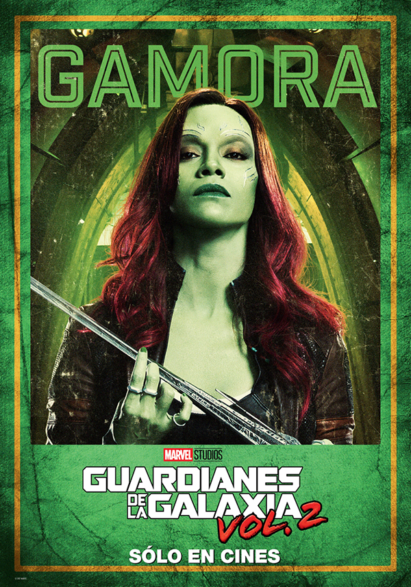 Guardianes de la Galaxia Vol. 2, character poster Gamora