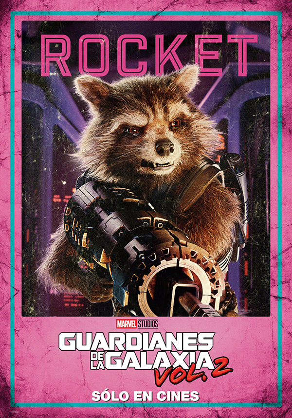 Guardianes de la Galaxia Vol. 2, character poster Rocket