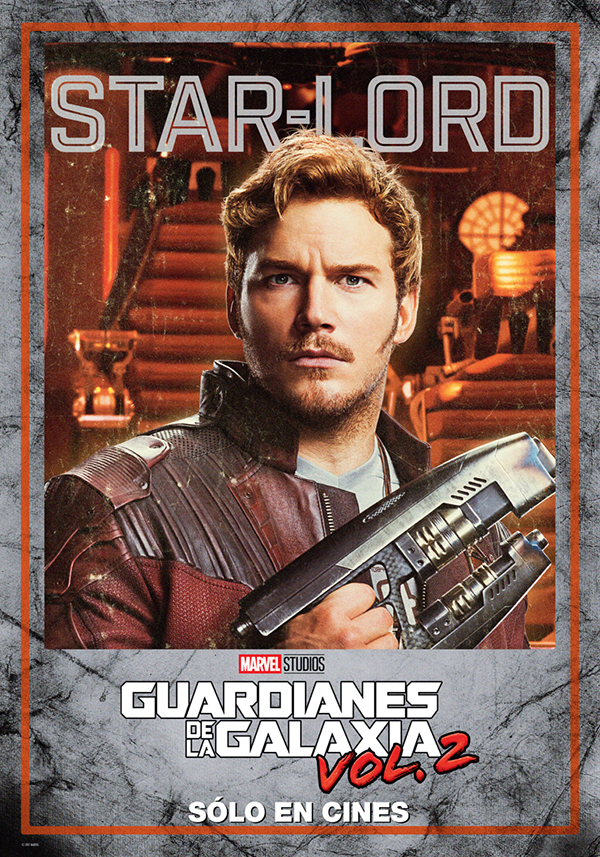 Guardianes de la Galaxia Vol. 2, character poster Star_lord