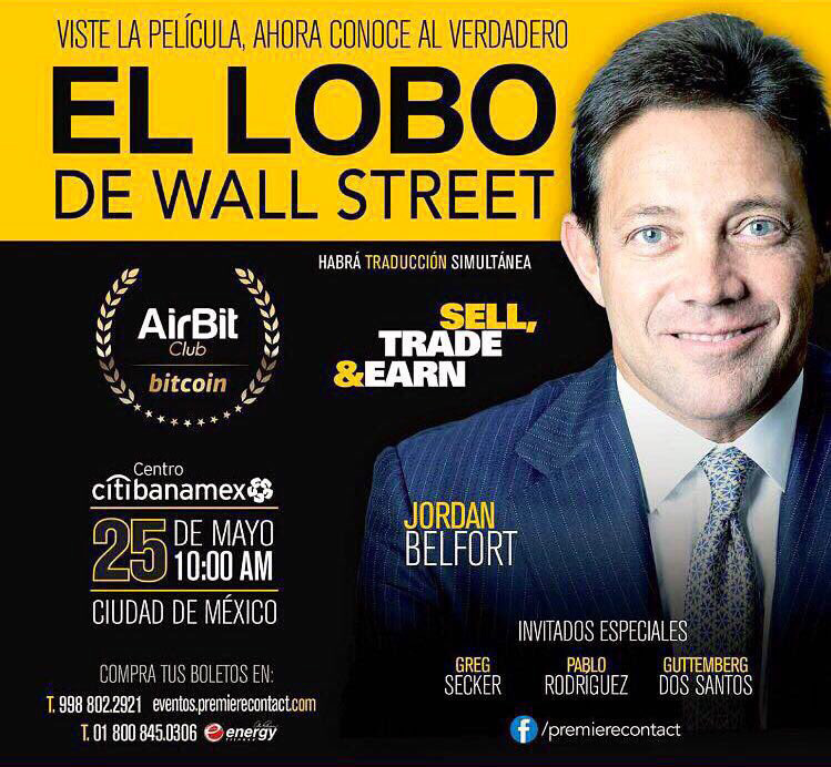 Jordan Belfort, el 'Lobo de Wall Street' dará serminario en México