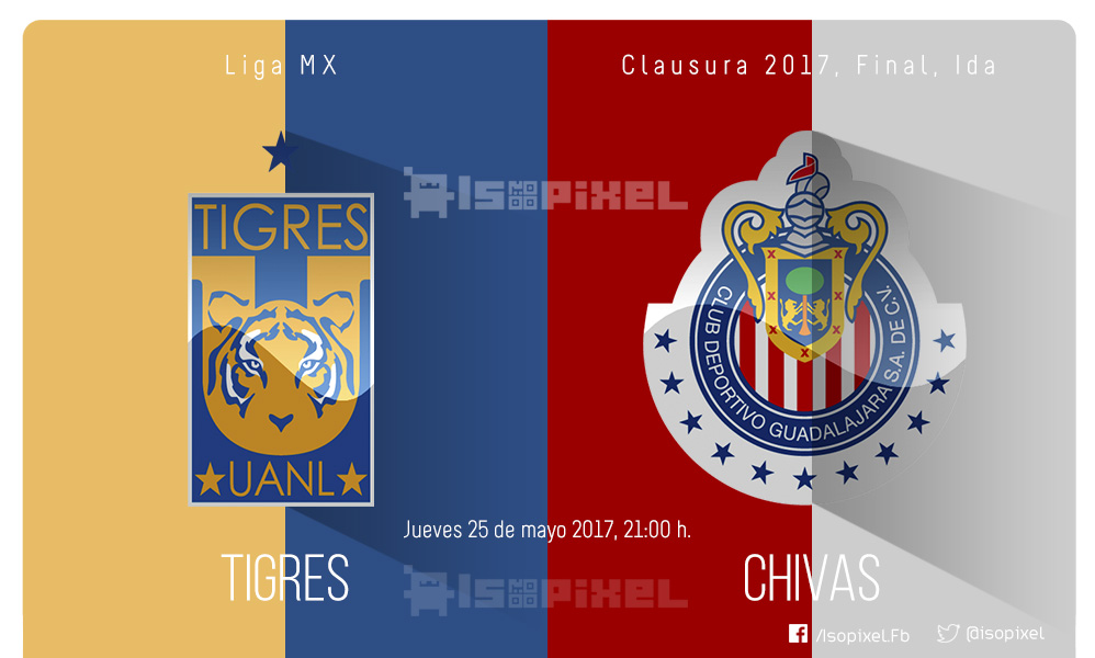 Tigres vs Chivas en vivo online, Final de ida, Clausura 2017 – Horario, fecha, TV, donde ver